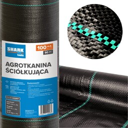 Agrotkanina Agrowłóknina Czarna 1,6x100m 90g Uv Mata Ściółkująca Na Chwasty