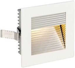 SLV Oprawa wpuszczana LED Frame Curve 3,000K biała, biały / opal, przedpokój, aluminium, nowoczesny