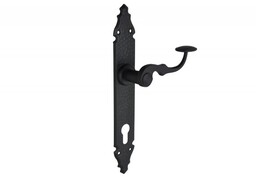 Klamka bramowa ozdobna B-Harko 72 WB, trzpień 8 mm, czarna