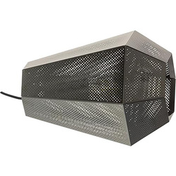 EGLO Chiavica lampa stołowa industrialna, 1 źródło światła, styl vintage, nowoczesna, lampa nocna ze stali, lampa do salonu w kolorze niklowo-czarnym, lampa z przełącznikiem, oprawka E27