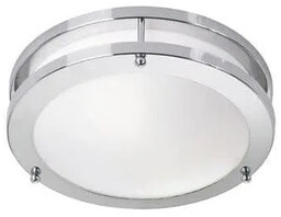 Plafon nowoczesny TABY LED IP44 Chrom/Biały 105621 - Markslojd
