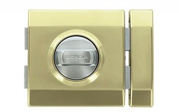 Zamek wierzchni Gerda G1000 PLUS, 4 klucze, atest kl. C, mosiądz polerowany, uniwersalny