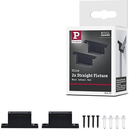 Paulmann 94622 ULine akcesoria pasek uchwyt prosty zestaw 2-częściowy czarny