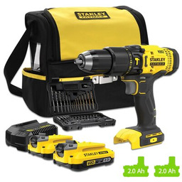 STANLEY Wiertarko-wkrętarka FATMAX SFMCD711DSA-QW zestaw akumulatorów Akumulator 4Ah gratis!