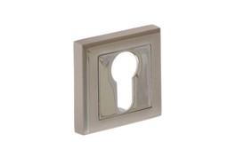 Tarczka kwadratowa WB nikiel-satyna/chrom do klamkek Abies, Celtis, Halesia