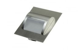 Oprawa schodowa LED 1,5W 12V biała ciepła - inox