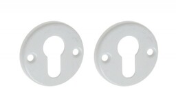 Szyld drzwiowy okrągły biały na wkładkę