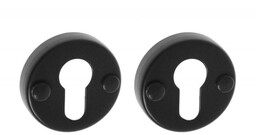 Szyld drzwiowy okrągły czarny na wkładkę