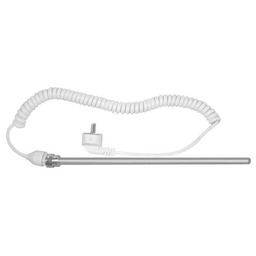 Grzałka elektryczna 700 W bez termostatu, kabel skręcony 1,2 m, BIAŁA