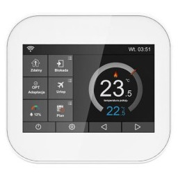 Regulator temperatury do ogrzewania podłogowego, sterowanie za pomocą telefonu, kolorowy wyświetlacz LCD