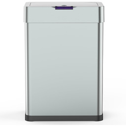 KITCHEN MOVE Daytona automatyczny kosz na śmieci ze stali nierdzewnej, pojemność 60 l, z obręczą