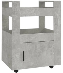 Elior Wózek do kuchni na kółkach z szafką beton N4-B09