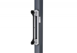 Zaczep nierdzewny Locinox SFKM do zamka Fortylock, Fiftylock, Sixtylock, montaż nawierzchniowy, czarny (SFKM-QF-9005)