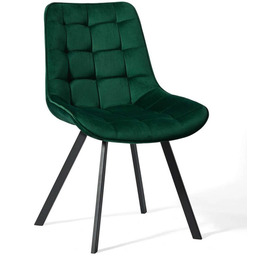 Krzesło tapicerowane DC-6030 zielony welur #56