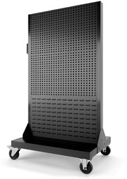 Ścianka warsztatowa tablica na narzędzia MARIUSZ 965 x 1555 x 610 mm All Black: czarna