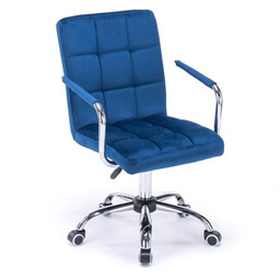 Krzesło biurowe obrotowe HARIS (DC-6096H) / Niebieskie