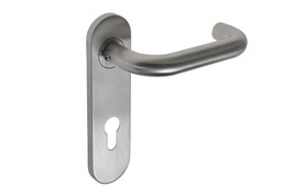 Klamka drzwiowa bezpieczna Venus 72WB, trzpień 8 mm (długość szyldu 170 mm) stal nierdzewna (ppoż.) (komplet)