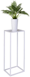 Elior Biały stojak na kwiaty z metalowym stelażem T0-A14