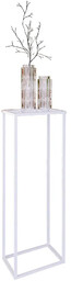 Elior Biały nowoczesny stojak na kwiaty D6-B94
