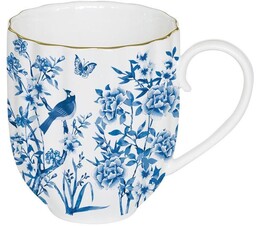 KUBEK PORCELANOWY Paradise Garden - ze złoceniami