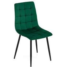 Krzesło tapicerowane DC-6403 welur zielony #56