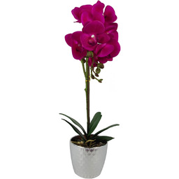 Leaf Design UK Realistyczny sztuczny kwiat orchidei ekspozycja w doniczce