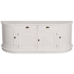 Komoda Brighton 4 drzwi + 2 szuflady white, 210 x 50 x 86 cm