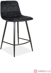 Półhoker MILA H-2 VELVET Signal Czarny, Czarny