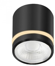 Lampa sufitowa nowoczesna czarna VICI IP44 12W CCT SWITCH BK AZ6039 - AZzardo