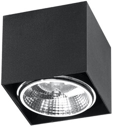 Lumes Czarny kwadratowy plafon LED kostka - 6X EX656 G9-B56