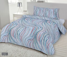 Matex Pościel flanelowa 200x220 F-55A kolorowe kreski mazaje