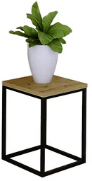 Elior Industrialny kwietnik czarny + dąb artisan D3-A16