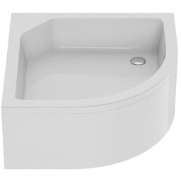 New Trendy Brodzik ARTUS półokrągły R55 80x80x29 cm B-0363