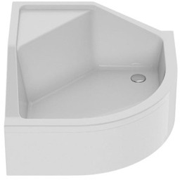 New Trendy Brodzik ANGUS półokrągły R55 80x80x29 cm z siedziskiem B-0361