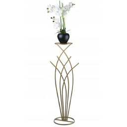 Kwietnik stojący 100 cm nowoczesny złoty stojak
