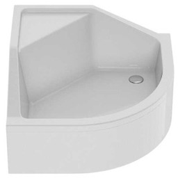 New Trendy Brodzik ANGUS półokrągły R55 90x90x29 cm z siedziskiem B-0362