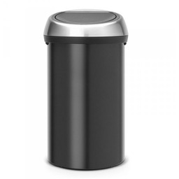 Brabantia Poland Sp. Z.o.o Kosz TOUCH BIN 60L Matt Black / Matt Steel FPP