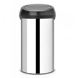 Brabantia Poland Sp. Z.o.o Kosz TOUCH BIN 60L Brilliant Steel / Matt Black