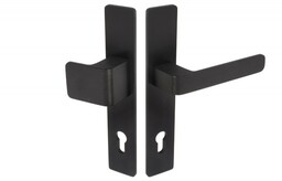 Gałko-klamka Wala na szyldzie długim L-72 H6S26P/G5S50/S5S42G6 (rękojeść 26 mm, szyld 42 mm) anoda czarna, prawa