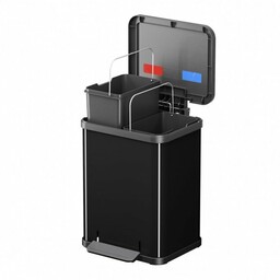 Hailo Kosz na śmieci duo PLUS 2x9L czarny