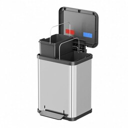 Hailo Kosz na śmieci duo PLUS 2x9L INOX