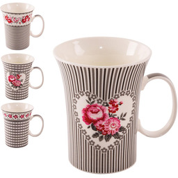 Orion Kubki porcelanowe ROSE 360 ml 4 szt.