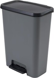Keter Compatta Duo 23+23l Kosz na śmieci, 46 litry, Plastik, Szary