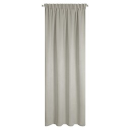 Eurofirany Zasłona 130x300 Carlo beżowa zaciemniająca strukturalna typu blackout gotowa na taśmie