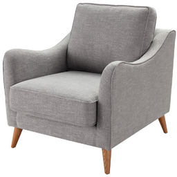 Fotel Venuste linen grey, 78 x 90 x 90 cm
