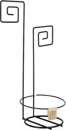 Kwietnik wiszący metalowy 39 x 22 cm, czarny