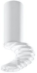 Lampa sufitowa TUBA biała z pierścieniem Candellux 2282725