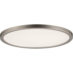 Paulmann 92935 panel LED Areo okrągły w kompl. ściemniana lampa sufitowa 1x12 W IP44 nikiel matowy oprawa sufitowa tw. szt. lampa do salonu 3000 K