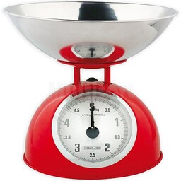 Waga kuchenna w stylu retro do 5kg czerwona
