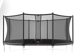 Trampolina Berg Grand Favorit z siatką zabezpieczającą Comfort 520 cm x 345 cm czarna